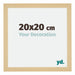 Mura MDF Bilderrahmen 20x20cm Ahorn Dekor Vorne Messe | Yourdecoration.de