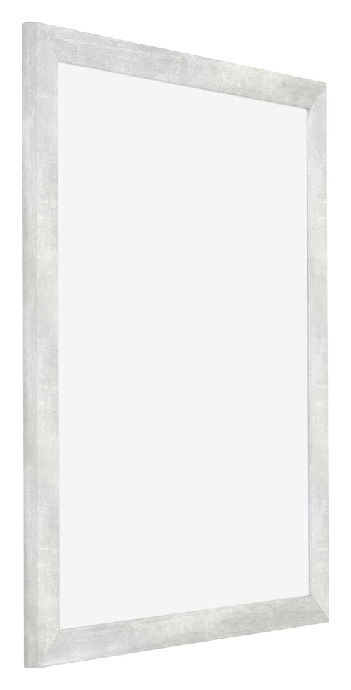 Mura MDF Bilderrahmen 20x25cm Silberglanz Vintage Vorne Schrag | Yourdecoration.de