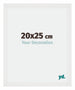 Mura MDF Bilderrahmen 20x25cm Weiss Hochglanz Vorne Messe | Yourdecoration.de
