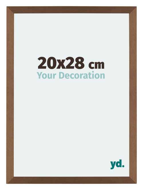 Mura MDF Bilderrahmen 20x28cm Kupfer Dekor Vorne Messe | Yourdecoration.de