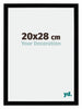 Mura MDF Bilderrahmen 20x28cm Schwarz Hochglanz Vorne Messe | Yourdecoration.de