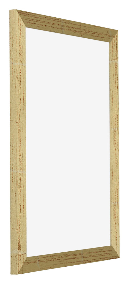 Mura MDF Bilderrahmen 20x30cm Gold Glanz Vorne Schrag | Yourdecoration.de