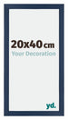 Mura MDF Bilderrahmen 20x40cm Dunkelblau Gewischt Vorne Messe | Yourdecoration.de