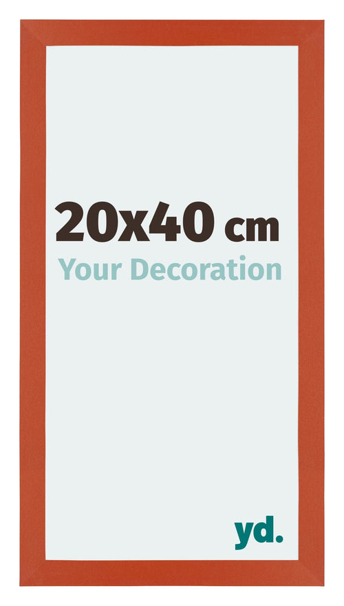 Mura MDF Bilderrahmen 20x40cm Orange Vorne Messe | Yourdecoration.de
