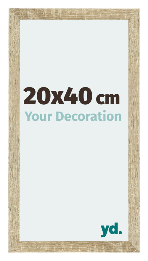 Mura MDF Bilderrahmen 20x40cm Sonoma Eiche Vorne Messe | Yourdecoration.de