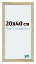Mura MDF Bilderrahmen 20x40cm Sonoma Eiche Vorne Messe | Yourdecoration.de