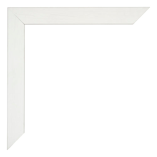 Mura MDF Bilderrahmen 20x40cm Weiss Gewischt Detail Ecke | Yourdecoration.de