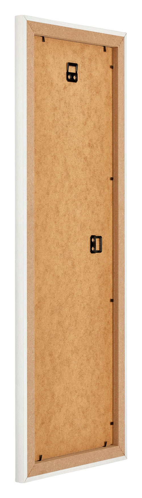 Mura MDF Bilderrahmen 20x60 Weiss Gewischt Rückseite Schräg | Yourdecoration.de