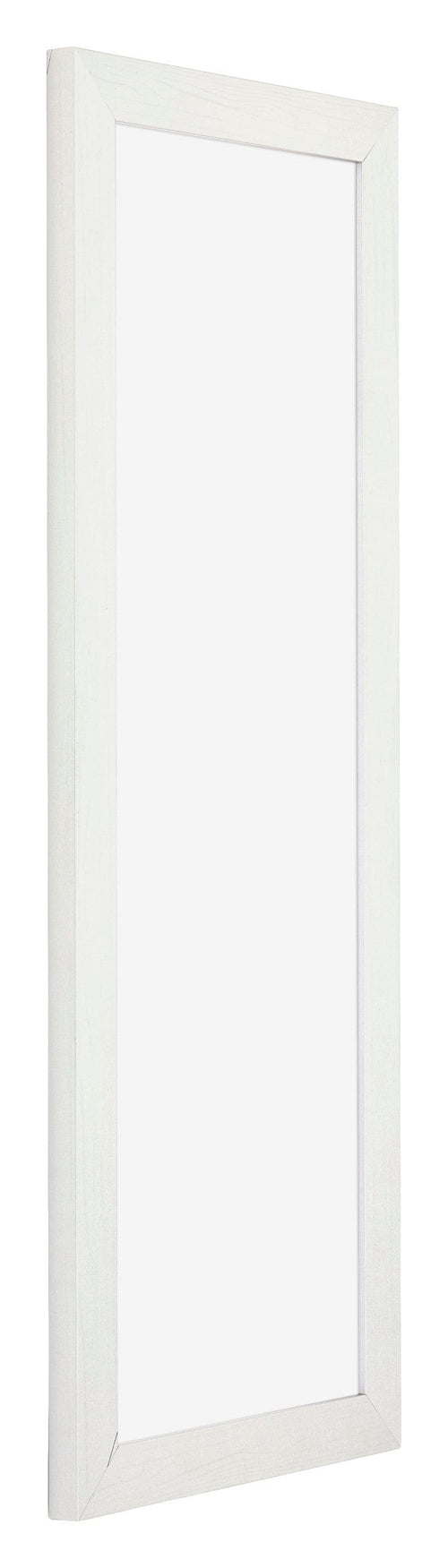 Mura MDF Bilderrahmen 20x60 Weiss Gewischt Vorne Schräg | Yourdecoration.de