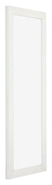 Mura MDF Bilderrahmen 20x60 Weiss Gewischt Vorne Schräg | Yourdecoration.de