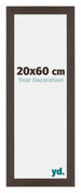 Mura MDF Bilderrahmen 20x60cm Eiche Dunkel Vorne Messe | Yourdecoration.de