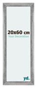 Mura MDF Bilderrahmen 20x60cm Grau Gewischt Vorne Messe | Yourdecoration.de