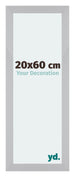 Mura MDF Bilderrahmen 20x60cm Silber Matt Vorne Messe | Yourdecoration.de