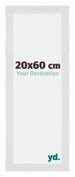 Mura MDF Bilderrahmen 20x60cm Weiss Matt Vorne Messe | Yourdecoration.de