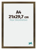 Mura MDF Bilderrahmen 21x29 7cm A4 Bronze Dekor Vorne Messe | Yourdecoration.de