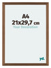 Mura MDF Bilderrahmen 21x29 7cm A4 Kupfer Dekor Vorne Messe | Yourdecoration.de