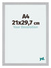 Mura MDF Bilderrahmen 21x29 7cm A4 Silber Matt Vorne Messe | Yourdecoration.de
