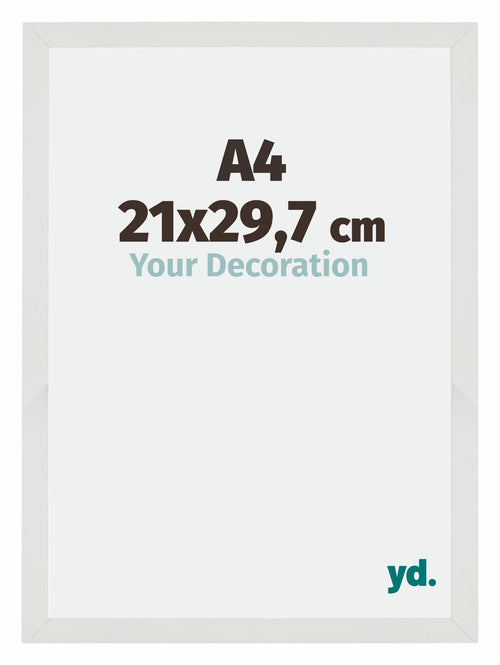 Mura MDF Bilderrahmen 21x29 7cm A4 Weiss Matt Vorne Messe | Yourdecoration.de