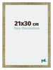 Mura MDF Bilderrahmen 21x30cm Gold Antik Vorne Messe | Yourdecoration.de