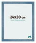 Mura MDF Bilderrahmen 24x30cm Hell Blau Geveegd Vorne Messe | Yourdecoration.de