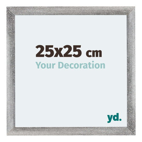 Mura MDF Bilderrahmen 25x25cm Grau Gewischt Vorne Messe | Yourdecoration.de