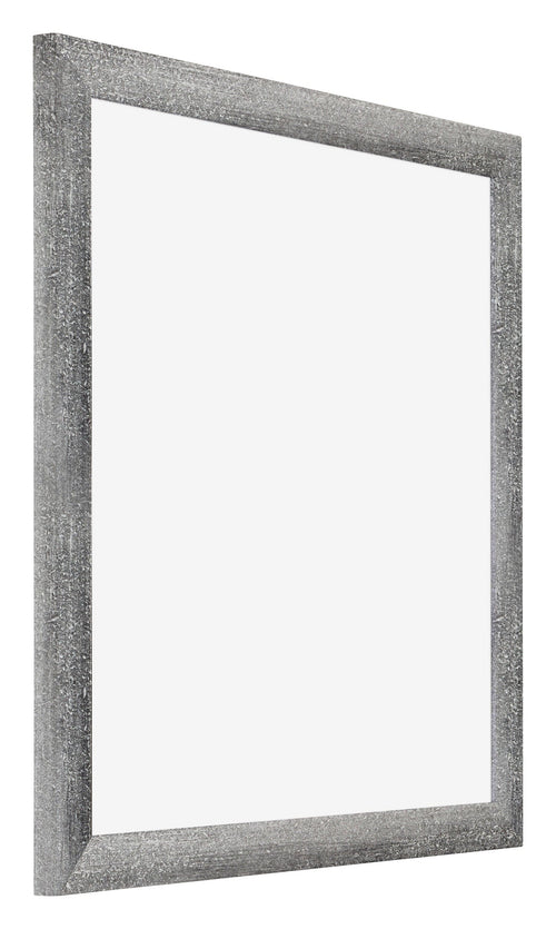 Mura MDF Bilderrahmen 25x25cm Grau Gewischt Vorne Schrag | Yourdecoration.de