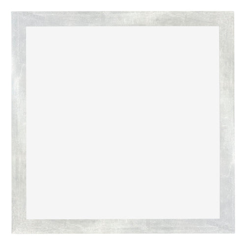 Mura MDF Bilderrahmen 25x25cm Silberglanz Vintage Vorne | Yourdecoration.de