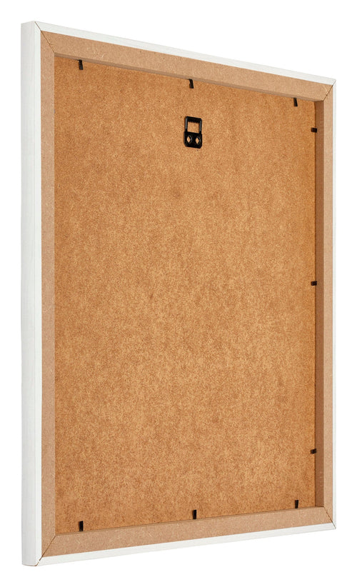 Mura MDF Bilderrahmen 25x25cm Weiss Gewischt Rückseite Schräg | Yourdecoration.de