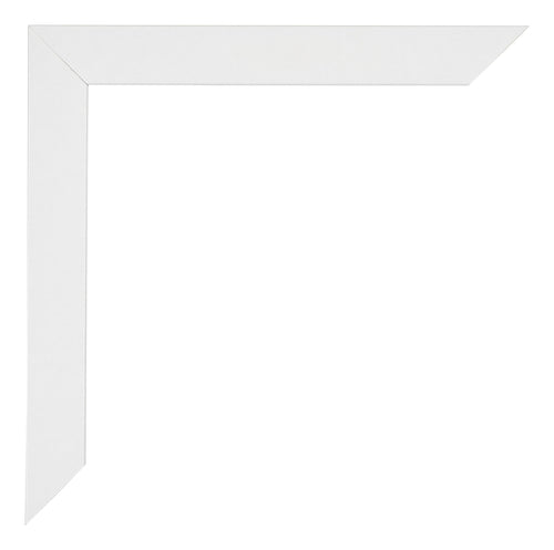 Mura MDF Bilderrahmen 25x25cm Weiss Hochglanz Detail Ecke | Yourdecoration.de