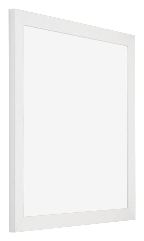 Mura MDF Bilderrahmen 25x25cm Weiss Hochglanz Vorne Schräg | Yourdecoration.de