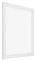 Mura MDF Bilderrahmen 25x25cm Weiss Hochglanz Vorne Schräg | Yourdecoration.de