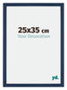 Mura MDF Bilderrahmen 25x35cm Dunkelblau Gewischt Vorne Messe | Yourdecoration.de