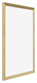 Mura MDF Bilderrahmen 25x35cm Gold Glanz Vorne Schrag | Yourdecoration.de