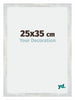 Mura MDF Bilderrahmen 25x35cm Silberglanz Vintage Vorne Messe | Yourdecoration.de