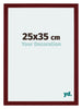 Mura MDF Bilderrahmen 25x35cm Weinrot Gewischt Vorne Messe | Yourdecoration.de