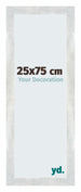 Mura MDF Bilderrahmen 25x75cm Silberglanz Vintage Vorne Messe | Yourdecoration.de