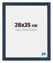 Mura MDF Bilderrahmen 28x35cm Dunkelblau Gewischt Vorne Messe | Yourdecoration.de