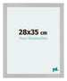 Mura MDF Bilderrahmen 28x35cm Silber Matt Vorne Messe | Yourdecoration.de