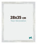 Mura MDF Bilderrahmen 28x35cm Silberglanz Vintage Vorne Messe | Yourdecoration.de