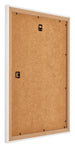 Mura MDF Bilderrahmen 28x35cm Weiss Hochglanz Rückseite Schräg | Yourdecoration.de