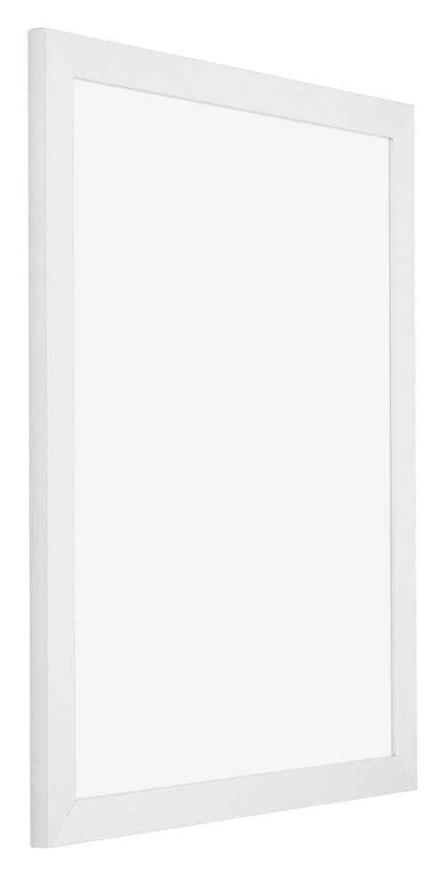 Mura MDF Bilderrahmen 28x35cm Weiss Hochglanz Vorne Schräg | Yourdecoration.de