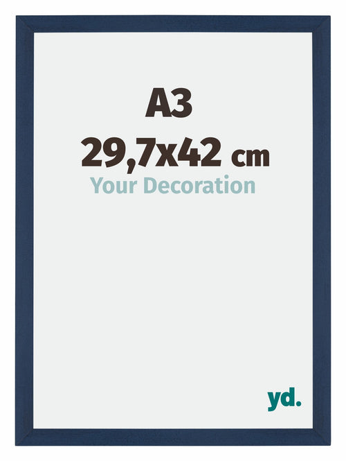 Mura MDF Bilderrahmen 29 7x42cm A3 Dunkelblau Gewischt Messe | Yourdecoration.de