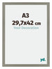 Mura MDF Bilderrahmen 29 7x42cm A3 Grau Messe | Yourdecoration.de