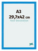 Mura MDF Bilderrahmen 29 7x42cm A3 Hell Blau Vorne Messe | Yourdecoration.de