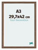 Mura MDF Bilderrahmen 29 7x42cm A3 Nussbaum Dunkel Vorne Messe | Yourdecoration.de