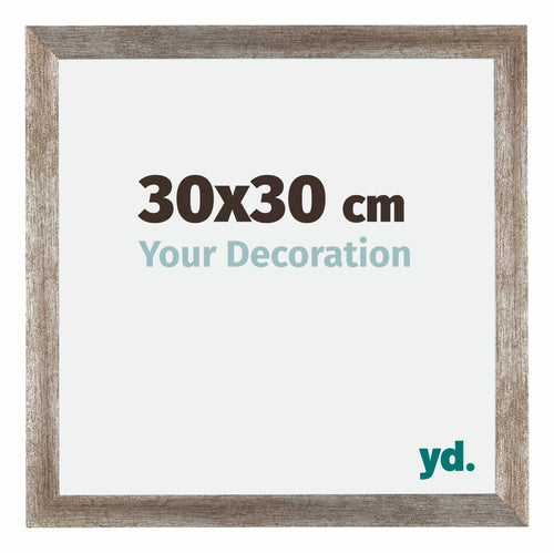 Mura MDF Bilderrahmen 30x30cm Metall Vintage Vorne Messe | Yourdecoration.de