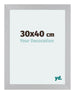 Mura MDF Bilderrahmen 30x40cm Silber Matt Vorne Messe | Yourdecoration.de