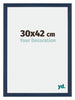 Mura MDF Bilderrahmen 30x42cm Dunkelblau Gewischt Vorne Messe | Yourdecoration.de