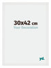 Mura MDF Bilderrahmen 30x42cm Weiss Hochglanz Vorne Messe | Yourdecoration.de