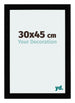Mura MDF Bilderrahmen 30x45cm Schwarz Hochglanz Vorne Messe | Yourdecoration.de